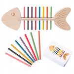 Jeu de poisson en bois, logique de correspondance des couleurs vue 7