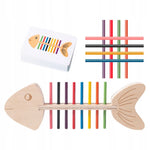 Jeu de poisson en bois, logique de correspondance des couleurs vue 4