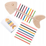 Jeu de poisson en bois, logique de correspondance des couleurs vue 2
