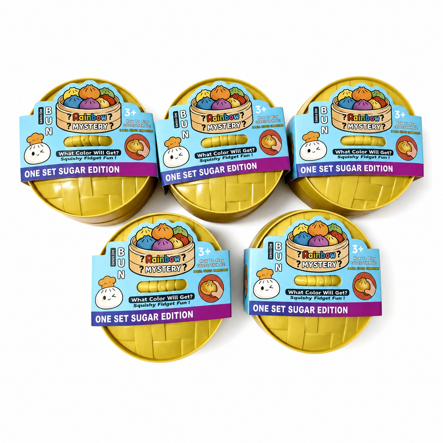 Boîte mystère Squishy, édition dorée scintillante